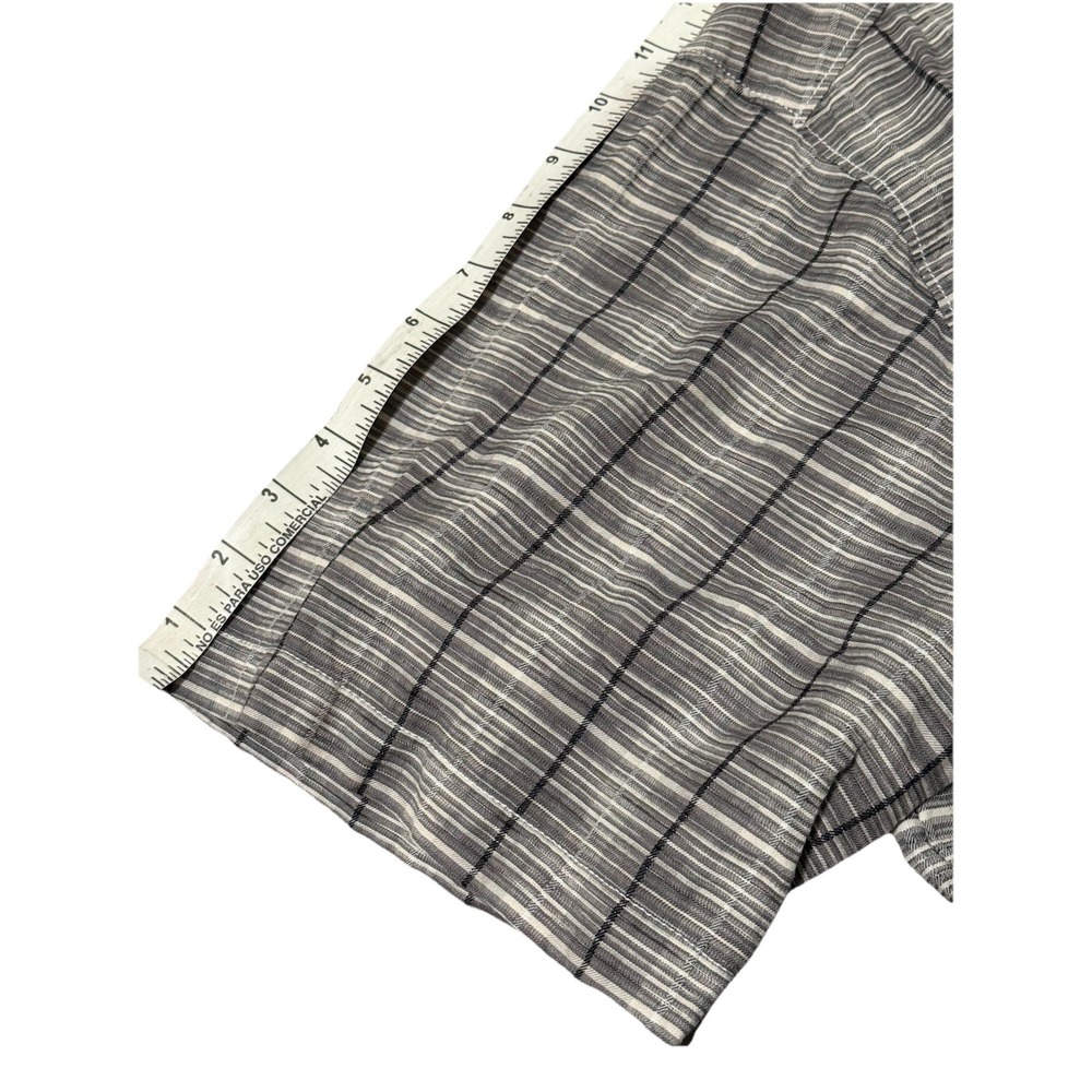 Tommy Bahama Silk Blend Shirt Original Fit Men's XL Gray Plaid Short Sleeve - Picture 8 of 11